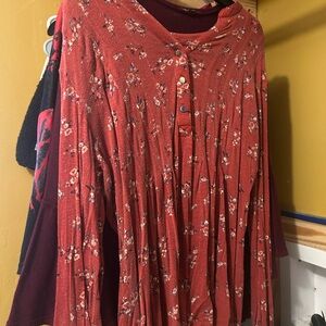 Floral Button-Up Top